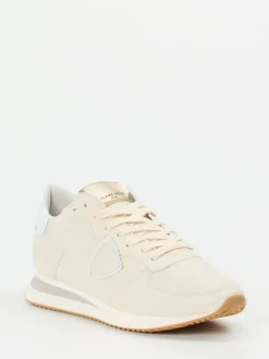 Damen Philippe Model – Sneaker aus Kalbleder in Cremeweiß