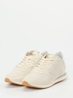 Damen Philippe Model – Sneaker aus Kalbleder in Cremeweiß