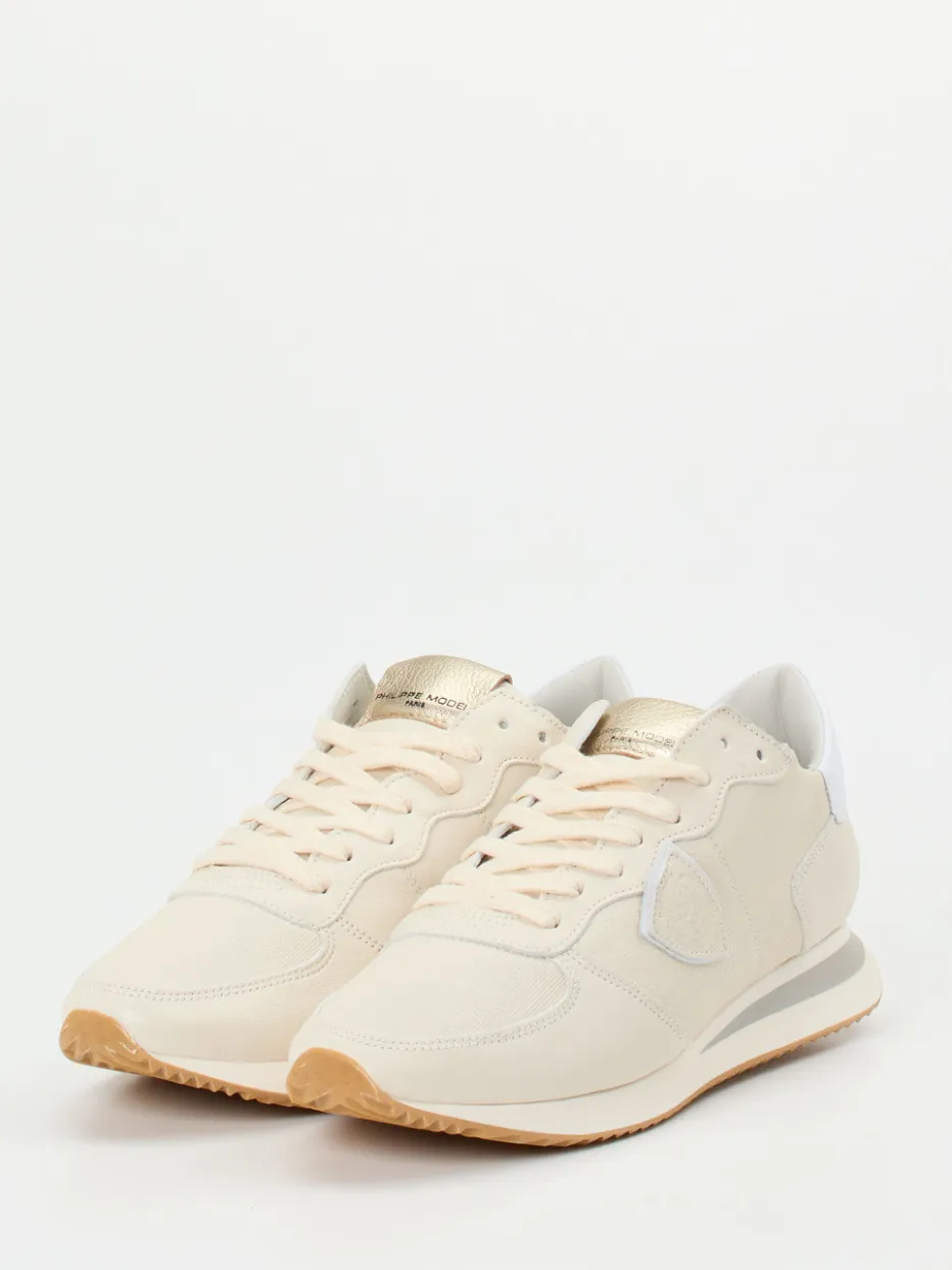 Damen Philippe Model – Sneaker aus Kalbleder in Cremeweiß