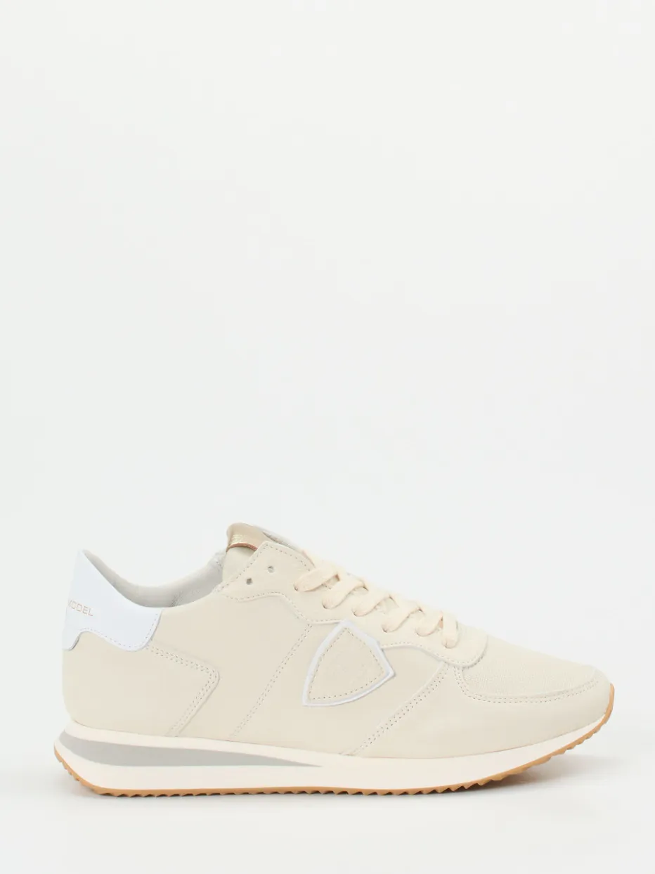 Damen Philippe Model – Sneaker aus Kalbleder in Cremeweiß