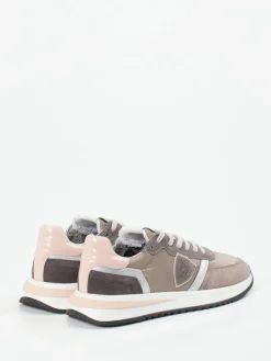 Damen Philippe Model – Sneaker aus Veloursleder in Taupe