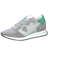 Herren Philippe Model – Sneaker aus Veloursleder -grün