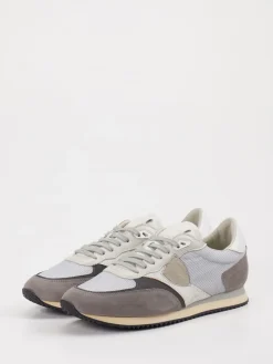 Herren Philippe Model – Sneaker aus Veloursleder-Mesh