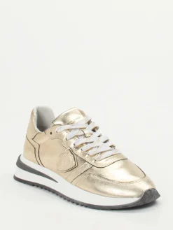 Damen Philippe Model – Sneaker aus Metallicleder
