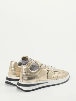 Damen Philippe Model – Sneaker aus Metallicleder