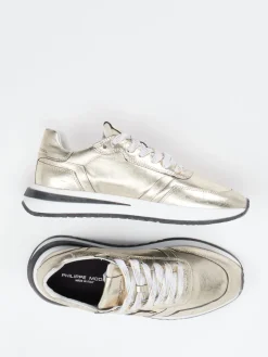 Damen Philippe Model – Sneaker aus Metallicleder