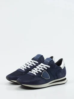 Damen Philippe Model – Sneaker aus Veloursleder und Nylon