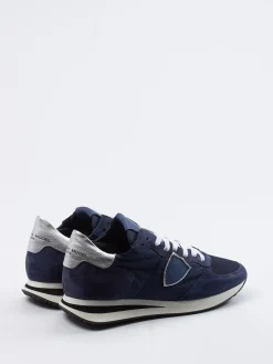 Damen Philippe Model – Sneaker aus Veloursleder und Nylon