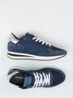 Damen Philippe Model – Sneaker aus Veloursleder und Nylon