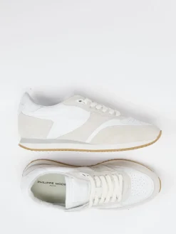 – Sneaker aus Leder-Mix in Offwhite*Philippe Model