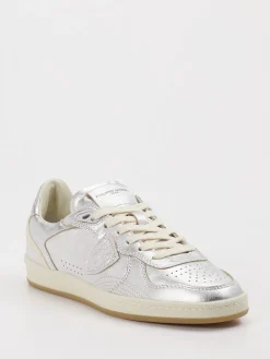 – Sneaker aus Metallicleder Silber*Philippe Model New