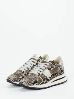 – Sneaker aus Fellimitat mit Snakeprint*Philippe Model New