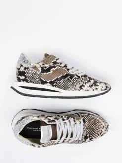 – Sneaker aus Fellimitat mit Snakeprint*Philippe Model New