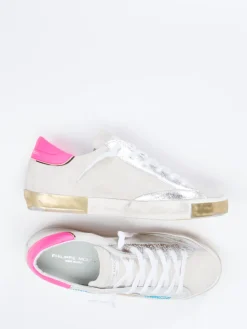 Damen Philippe Model – Sneaker aus Veloursleder mit Strass