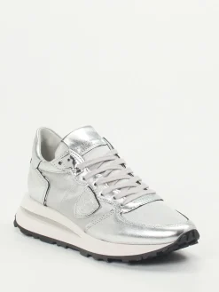 Damen Philippe Model – Sneaker aus Metallicleder