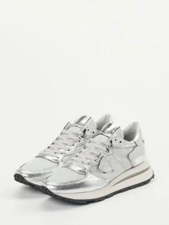 Damen Philippe Model – Sneaker aus Metallicleder