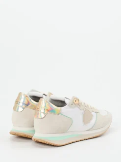 Damen Philippe Model – Sneaker aus Veloursleder in Beige