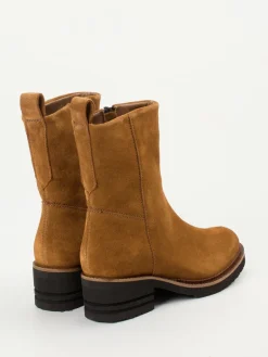 – Ankle Boots aus Veloursleder Cognac*Piedi Nudi Sale