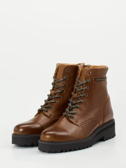 Damen Piedi Nudi – Schnürboots aus Kalbleder mittel