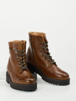 Damen Piedi Nudi – Schnürboots aus Kalbleder mittel