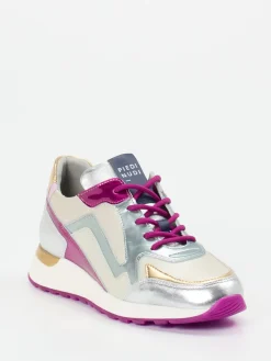 – Sneaker aus Metallicleder in color*Piedi Nudi Clearance