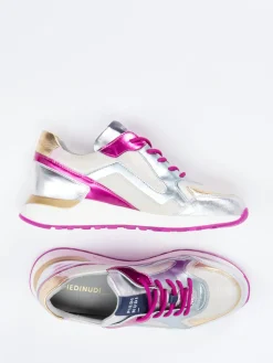 – Sneaker aus Metallicleder in color*Piedi Nudi Clearance