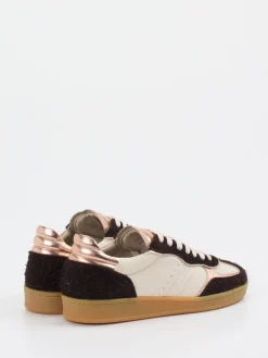 – Sneaker aus Velour/Leder in Roségold*Piedi Nudi