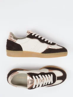 – Sneaker aus Velour/Leder in Roségold*Piedi Nudi