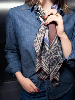 – Seidentuch aus Seide mit Ethno-Print*Pierre-Louis Mascia Discount