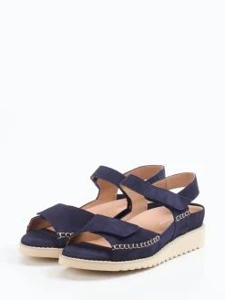 – Komfortsandale aus Veloursleder*Piesanto Discount