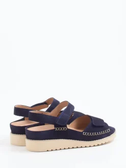 – Komfortsandale aus Veloursleder*Piesanto Discount