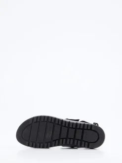 – Plateau-Sandalen aus Kalbleder silberfarben*Piesanto Best