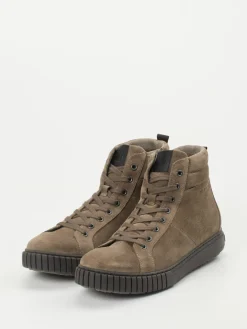 Herren Pius Gabor – High-Top-Sneaker aus Veloursleder taupe