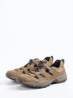 Herren Pius Gabor – Schnürsandale aus Veloursleder sand