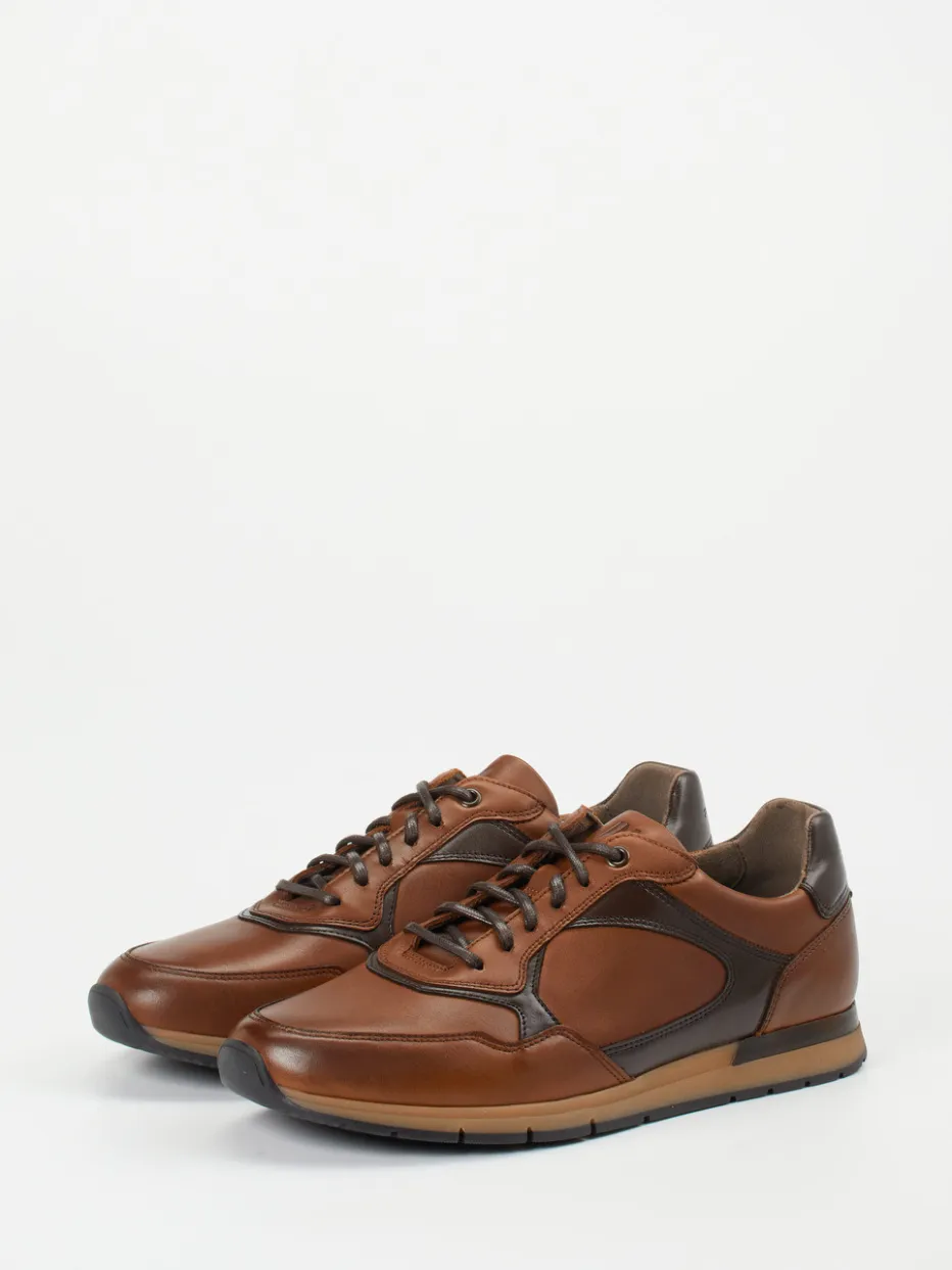 – Sneaker aus Kalbleder in Cognac*Pius Gabor Online