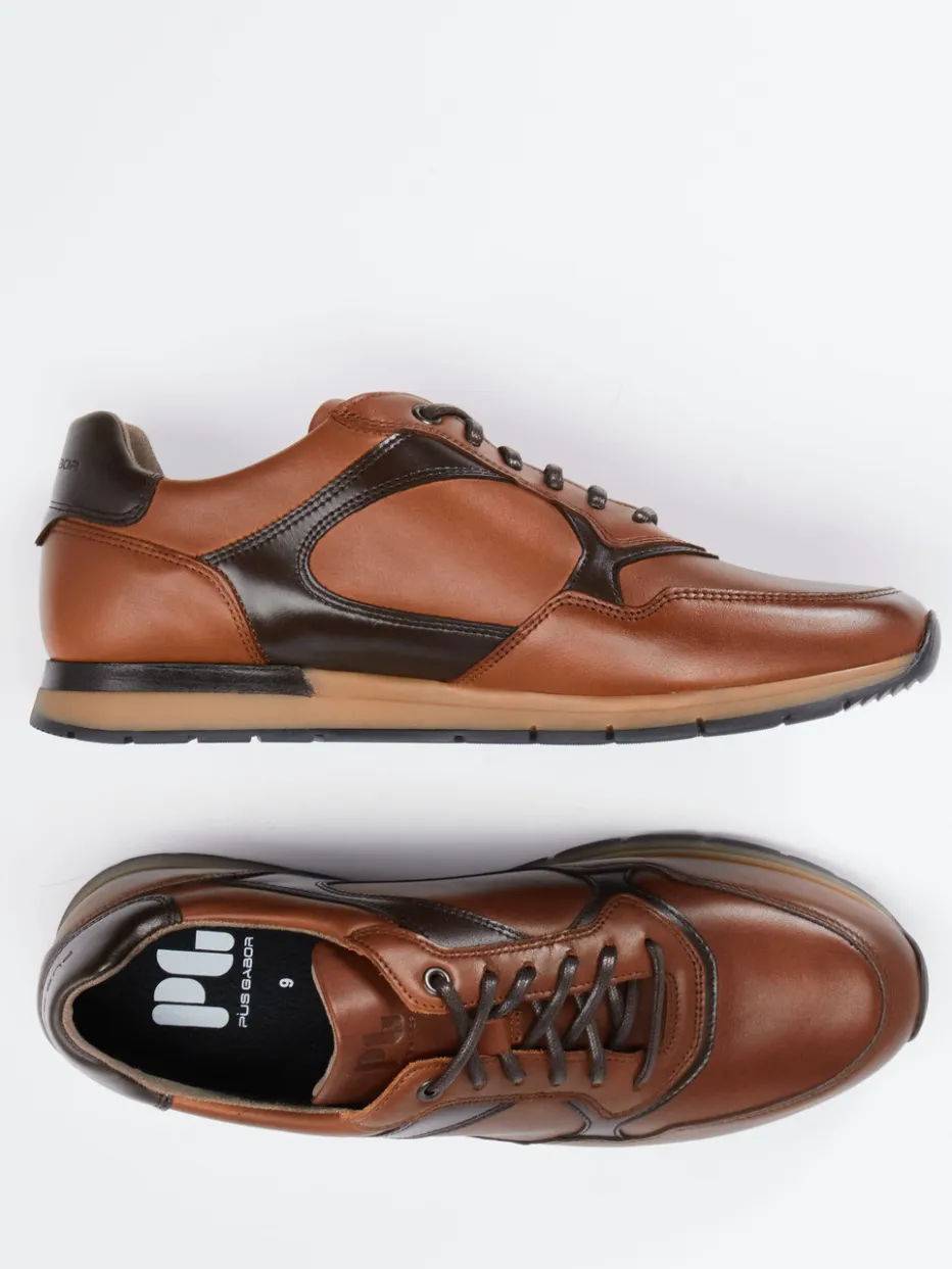 – Sneaker aus Kalbleder in Cognac*Pius Gabor Online