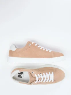 Herren Pius Gabor – Sneaker aus Veloursleder sandbeige
