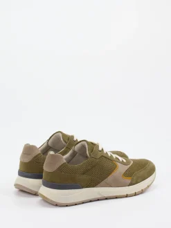 Herren Pius Gabor – Sneaker aus Veloursleder oliv