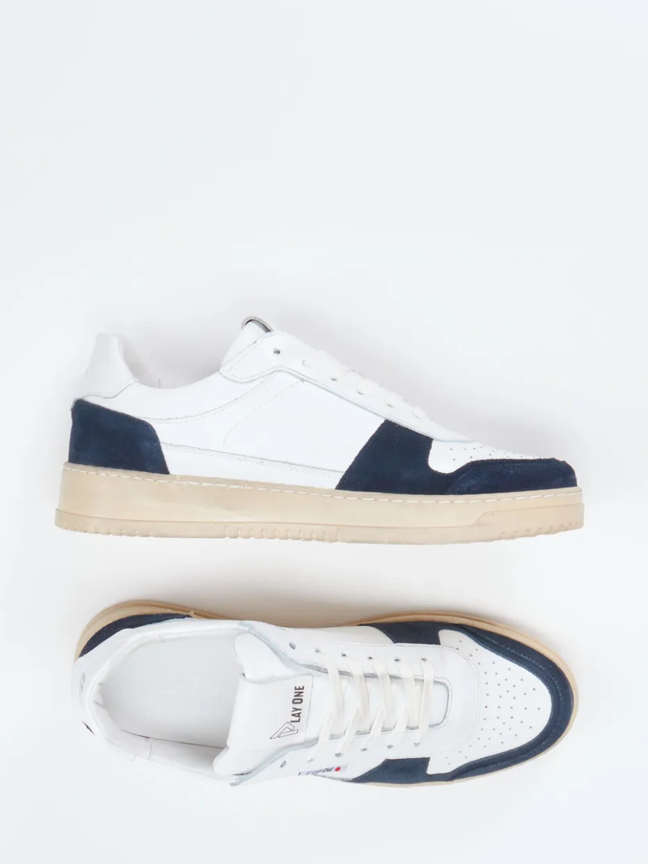 Herren Play One – Sneaker aus Kalbleder -blau