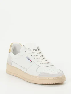 Damen Play One – Sneaker aus Kalbleder mit Goldakzent