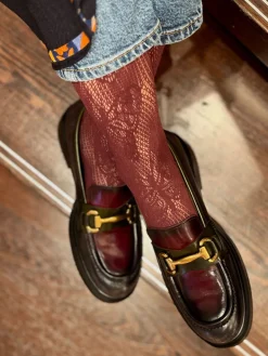 – Loafer aus Kalbleder Bordeauxviolett*Pons Quintana Best