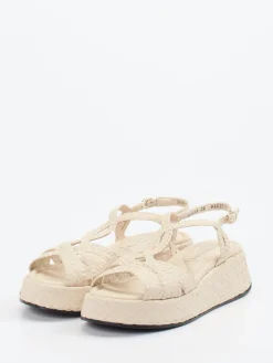 Damen Pons Quintana – Plateau-Sandale aus Ziegenleder