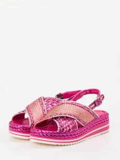 – Plateau-Sandale aus Metallicleder*Pons Quintana Best