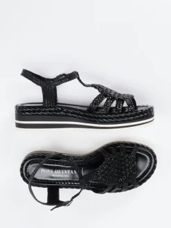 – Plateau-Sandale aus Flechtleder*Pons Quintana Outlet