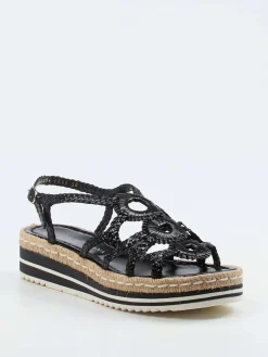 Damen Pons Quintana – Plateau-Sandalen aus Flechtleder