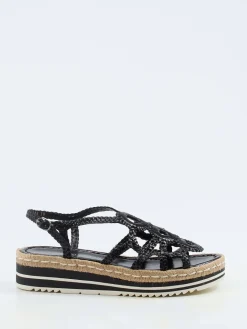 Damen Pons Quintana – Plateau-Sandalen aus Flechtleder