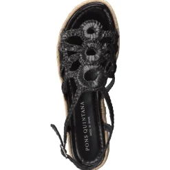 Damen Pons Quintana – Plateau-Sandalen aus Flechtleder
