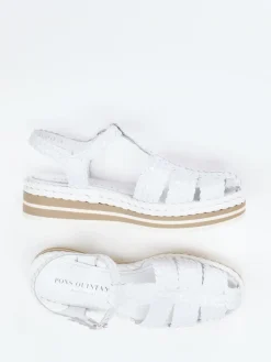 – Plateausandalen aus Flechtleder*Pons Quintana