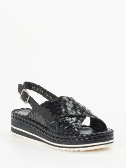 Damen Pons Quintana – Plateau-Sandalen aus Flechtleder