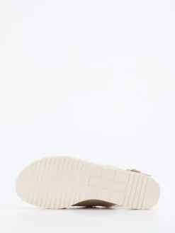 Damen Pons Quintana – Plateau-Sandalette aus Ziegenleder creme